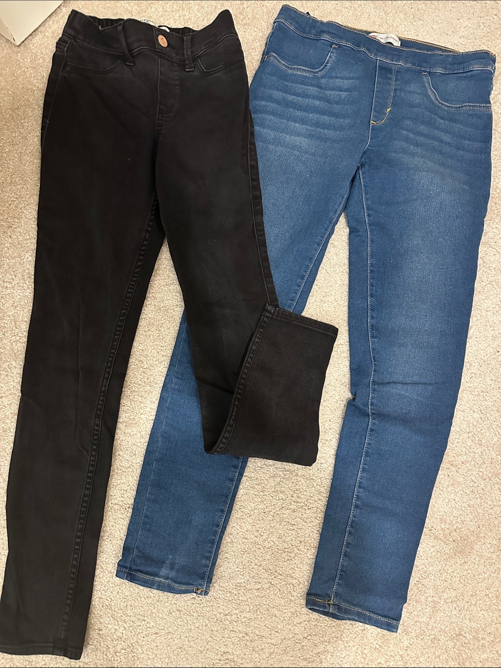 Black & Blue Jeggings for Girls (13-14 yrs)